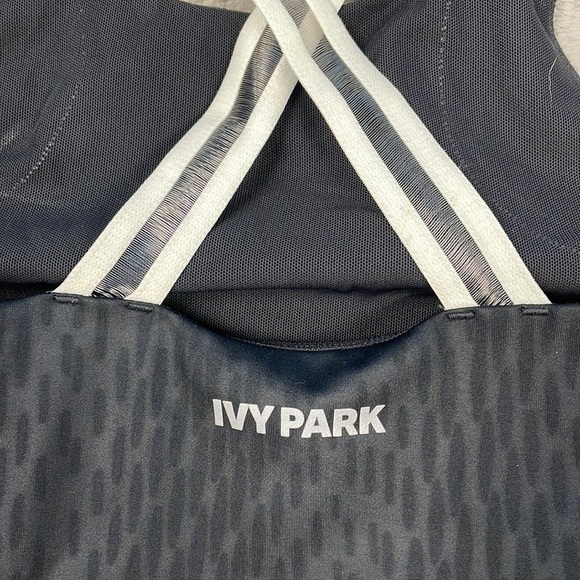 Ivy Park Beyoncé Mesh Panel One Piece Bodysuit Swimsuit Black Athletic Sz S - Picture 11 of 15